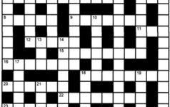 Science (and more) crossword